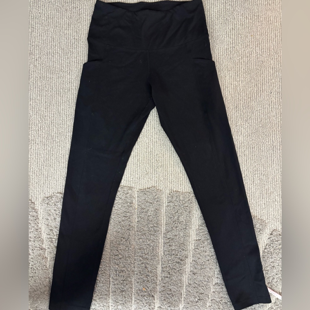 Tuff Athletics Black High-Waisted Leggings - Made in Canada - Size S